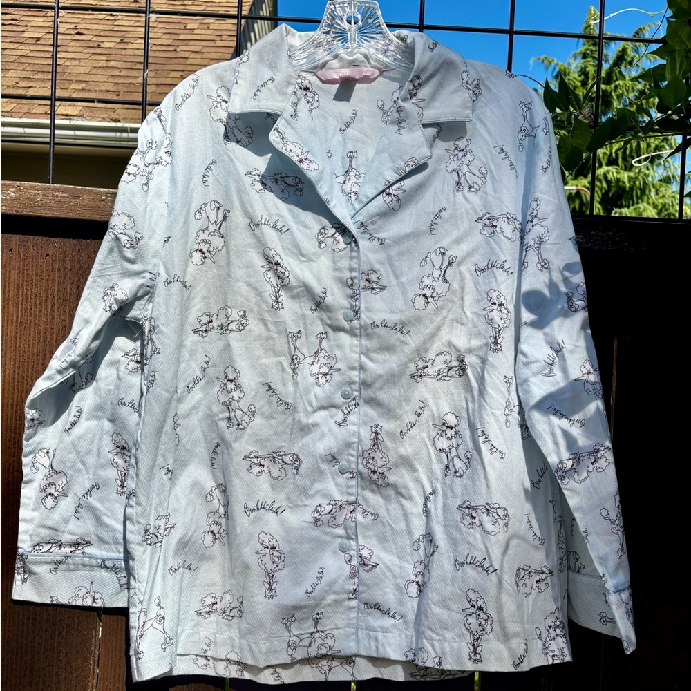 Victoria's Secret Light Blue Cloud Print Top